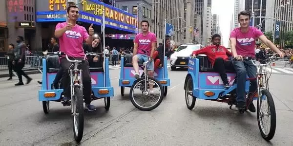 advertising pedicab mtv