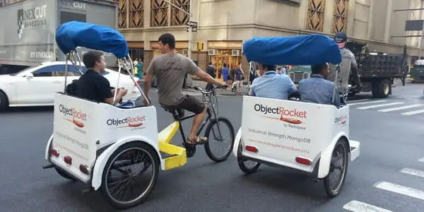 New York Pedicab Advertising Object Rocket