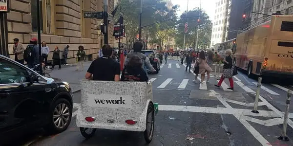 New York Rickshaw Advertising WeWork