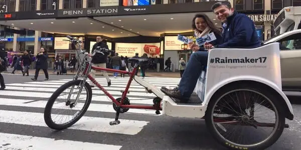 pedicabs new york advertising salesloft