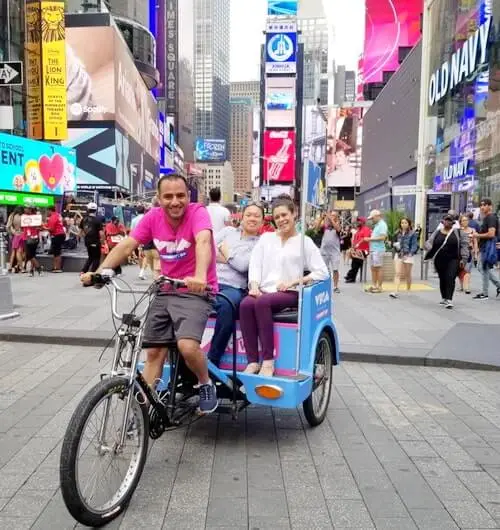 times square new york pedicab marketing advertising